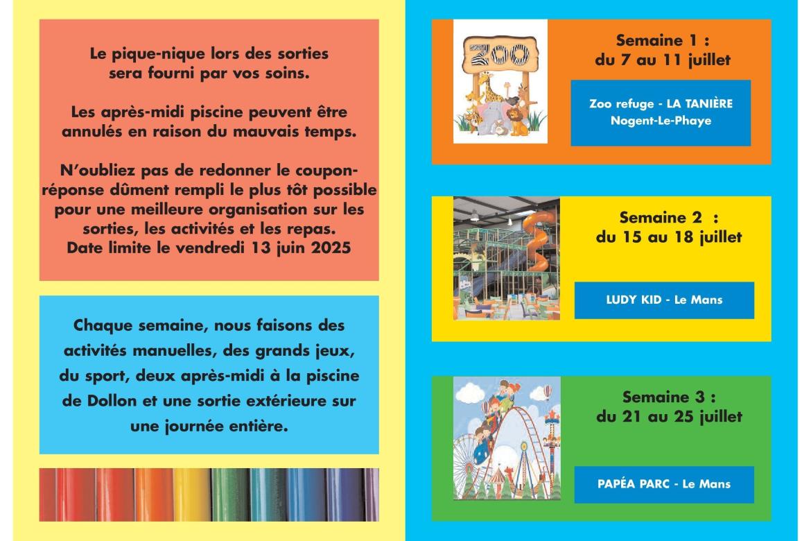 Les vacances d'été à l'Espace Jeunesse