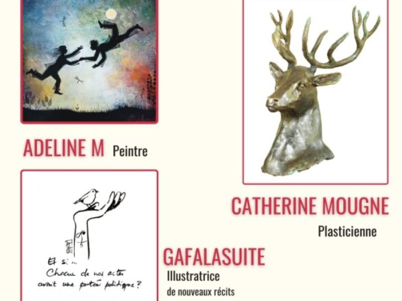 Exposition de 3 artistes du 06 Juillet au 24 Août :