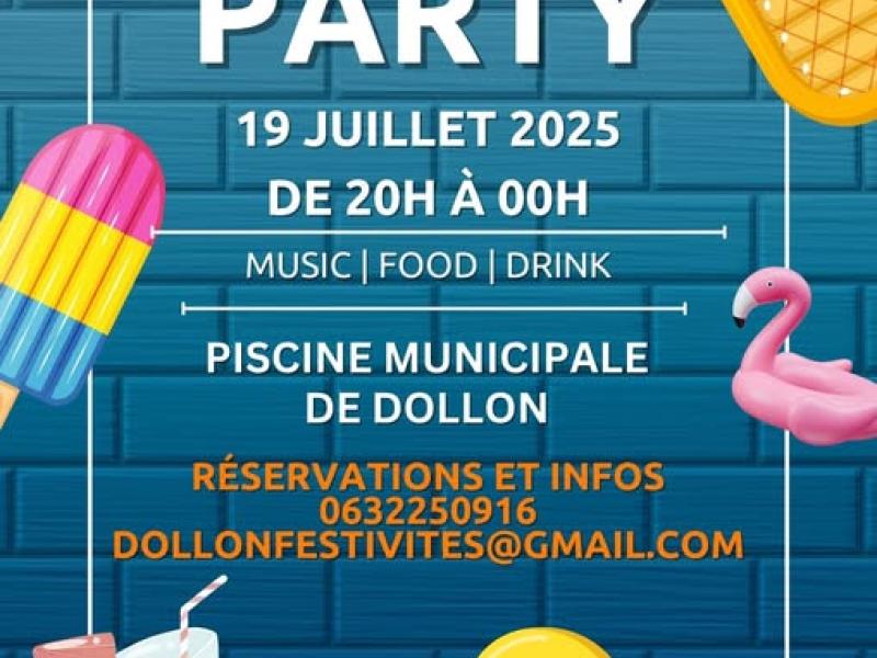 POOL PARTY À DOLLON – SAMEDI 19 JUILLET  ☀️🌊