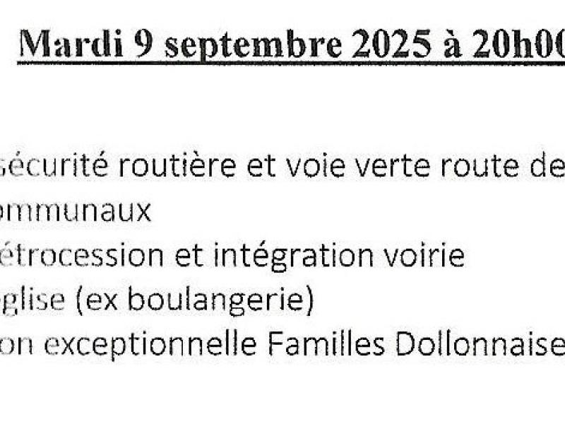 Conseil Municipal 