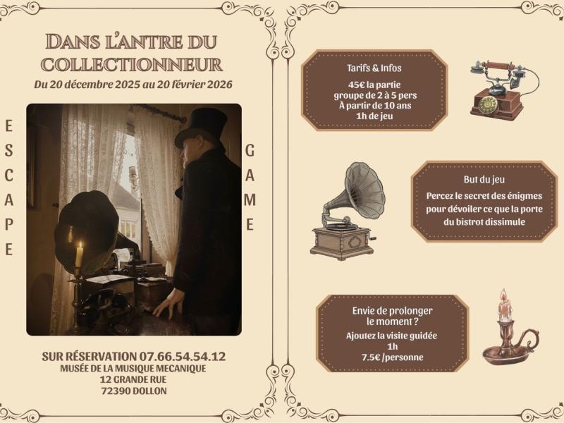 Ouverture de l'escape game au musée de la musique mécanique de Dollon